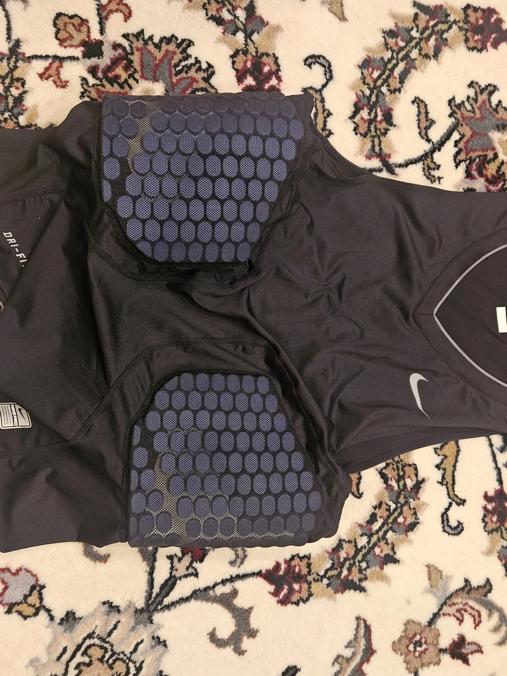 Nike Men’s Black Dri-FIT Padded Compression Shirt